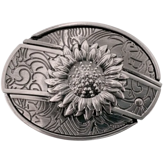 Sunflower Belt Buckle (Built-in knife)
